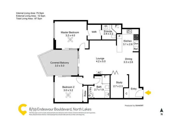 Floorplan of Homely house listing, 8/59 Endeavour Boulevard, North Lakes QLD 4509