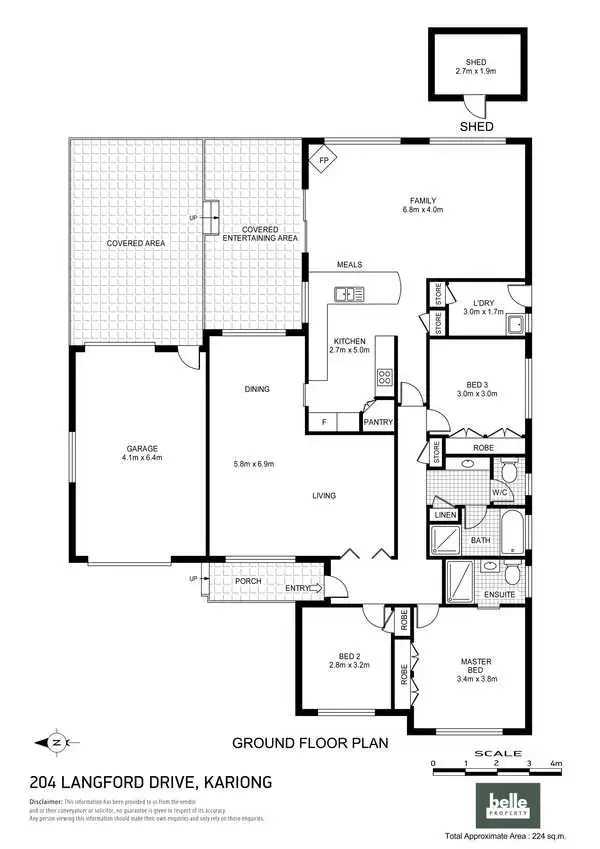 Floorplan of Homely house listing, 204 Langford Drive, Kariong NSW 2250