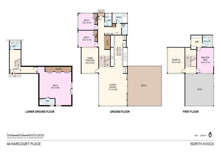 Floorplan of Homely house listing, 44 Harcourt Place, North Avoca NSW 2260