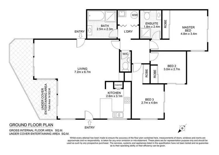 Floorplan of Homely apartment listing, 1/12-14 Grosvenor Road, Terrigal NSW 2260