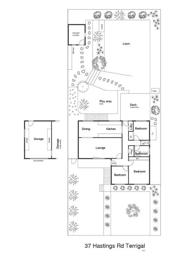 Floorplan of Homely house listing, 37 Hastings Road, Terrigal NSW 2260