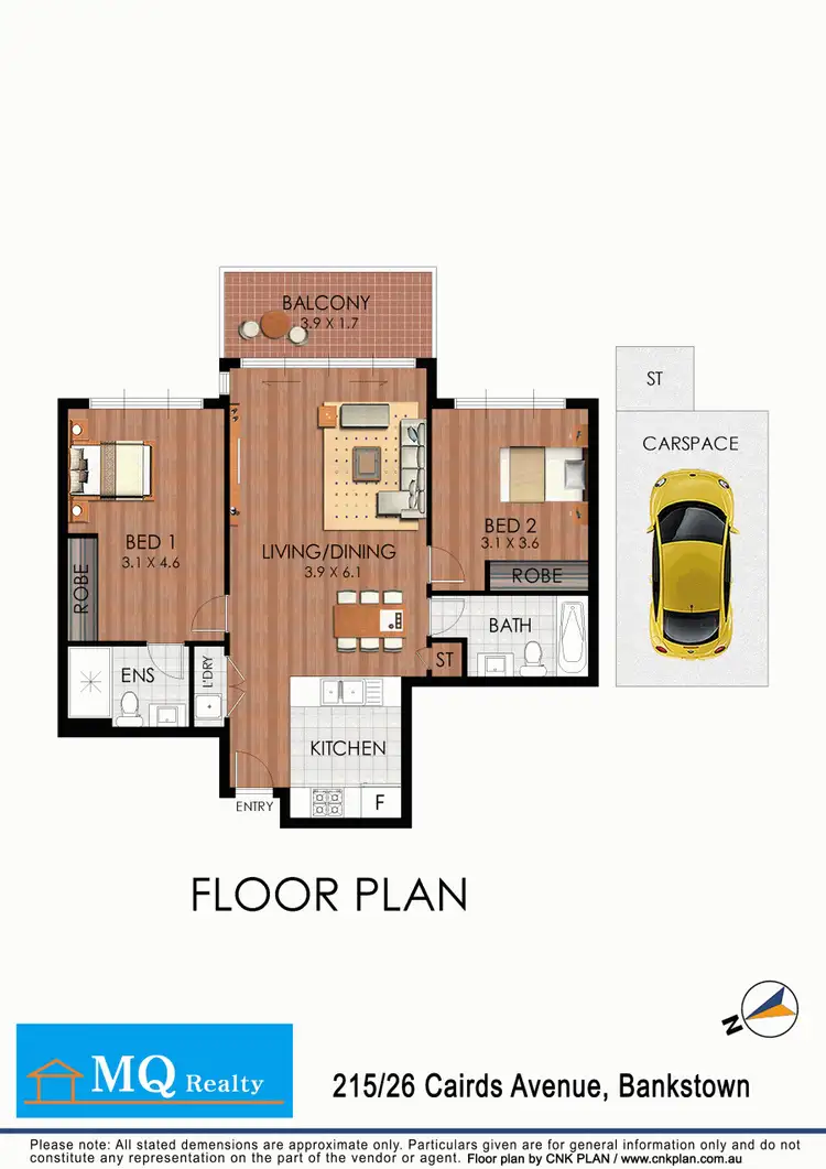 Floorplan of Homely apartment listing, 215 26-36 Cairds avenue, Bankstown NSW 2200