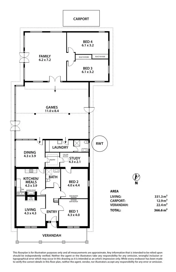 Floorplan of Homely house listing, 30 Sandergrove Road, Strathalbyn SA 5255