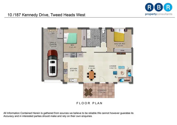 Floorplan of Homely villa listing, 10/187 Kennedy Drive, Tweed Heads West NSW 2485