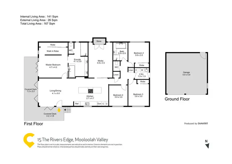Floorplan of Homely house listing, 15 The Rivers Edge, Mooloolah Valley QLD 4553