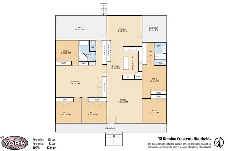 Floorplan of Homely house listing, 18 Kimdon Crescent, Highfields QLD 4352