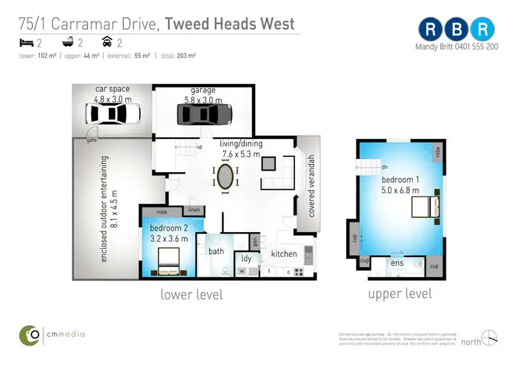 Floorplan of Homely villa listing, 75/1 Carramar Drive, Tweed Heads West NSW 2485