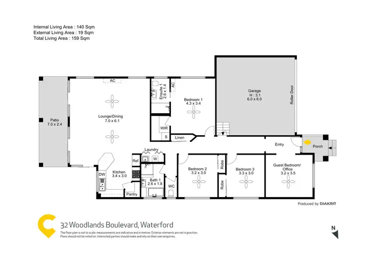 Floorplan of Homely house listing, 32 Woodlands Boulevard, Waterford QLD 4133