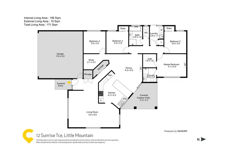 Floorplan of Homely house listing, 12 Sunrise Terrace, Little Mountain QLD 4551