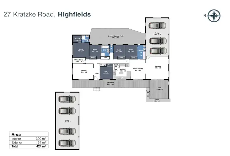 Floorplan of Homely house listing, 27 Kratzke Road, Highfields QLD 4352