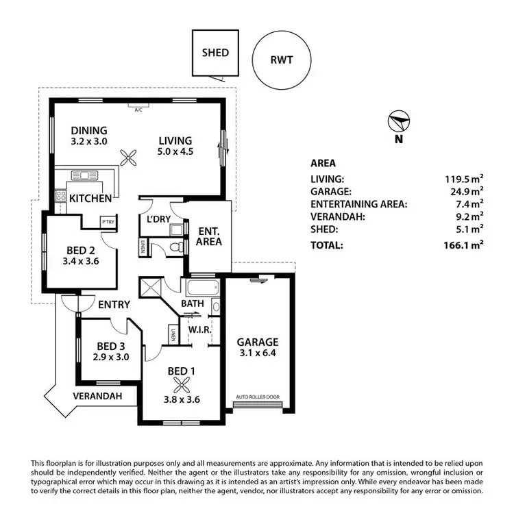 Floorplan of Homely house listing, 3/1 Edinburgh Grove, Strathalbyn SA 5255