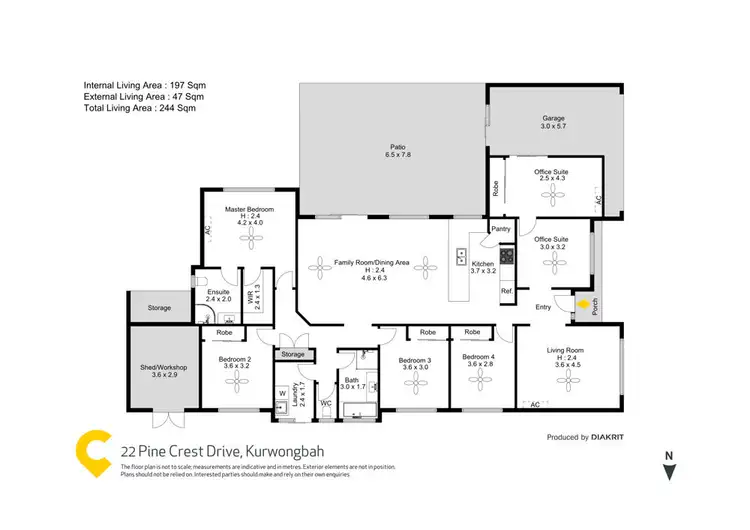 Floorplan of Homely house listing, 22 Pine Crest Drive, Kurwongbah QLD 4503