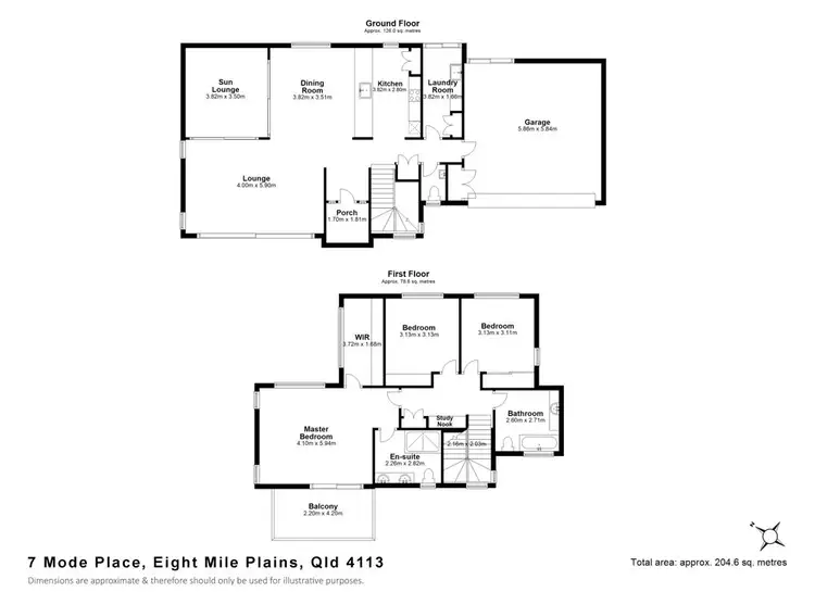 Floorplan of Homely townhouse listing, 7 Mode Place, Eight Mile Plains QLD 4113