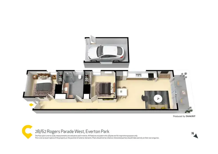 Floorplan of Homely townhouse listing, 28/62 Rogers Parade West, Everton Park QLD 4053