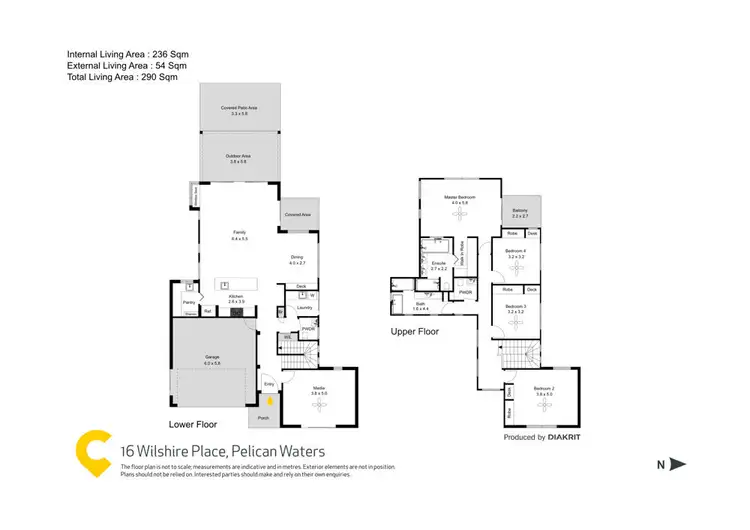 Floorplan of Homely house listing, 16 Wilshire Place, Pelican Waters QLD 4551