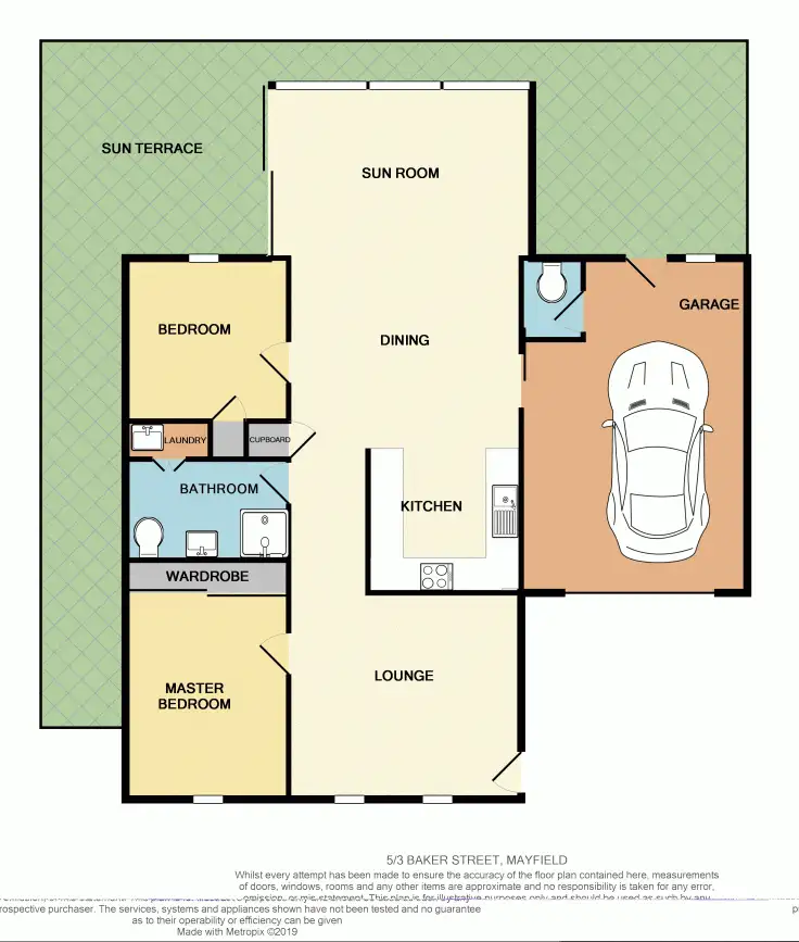 Floorplan of Homely townhouse listing, 5 3 Baker Street, Mayfield NSW 2304