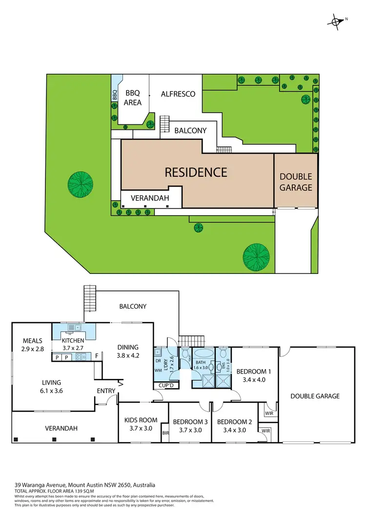 Floorplan of Homely house listing, 39 Waranga Avenue, Mount Austin NSW 2650