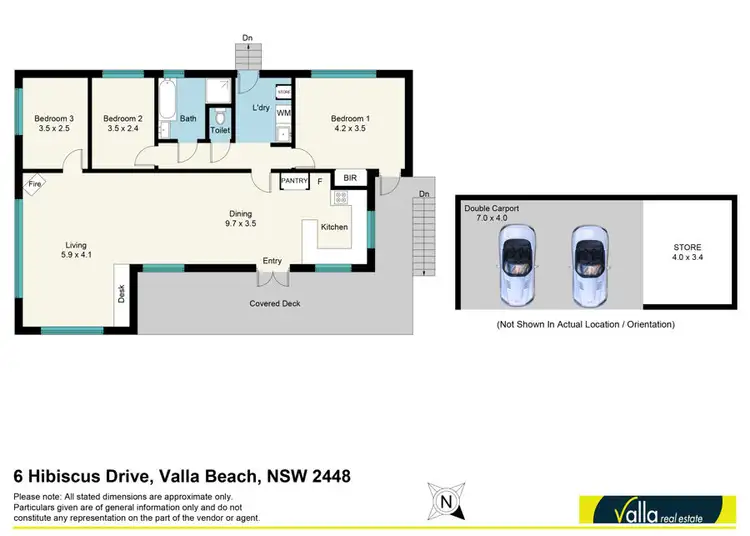Floorplan of Homely house listing, 6 Hibiscus Drive, Valla Beach NSW 2448