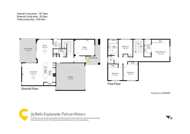 Floorplan of Homely house listing, 35 Bells Esplanade, Pelican Waters QLD 4551