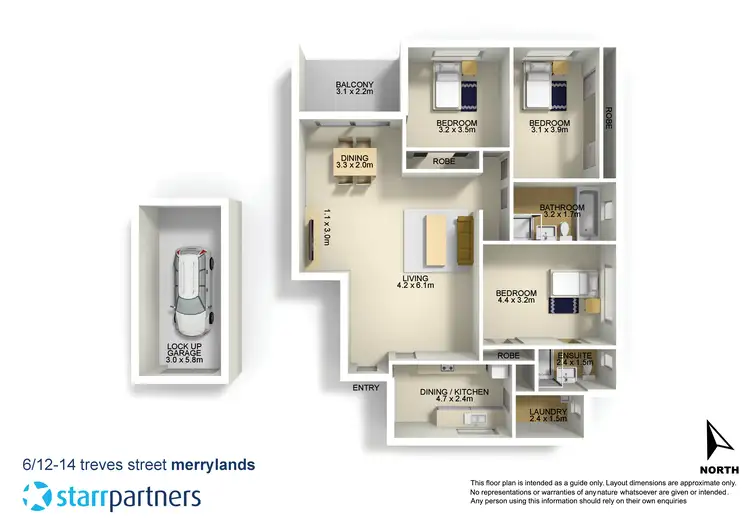 Floorplan of Homely unit listing, 6/12-14 Treves Street, Merrylands NSW 2160