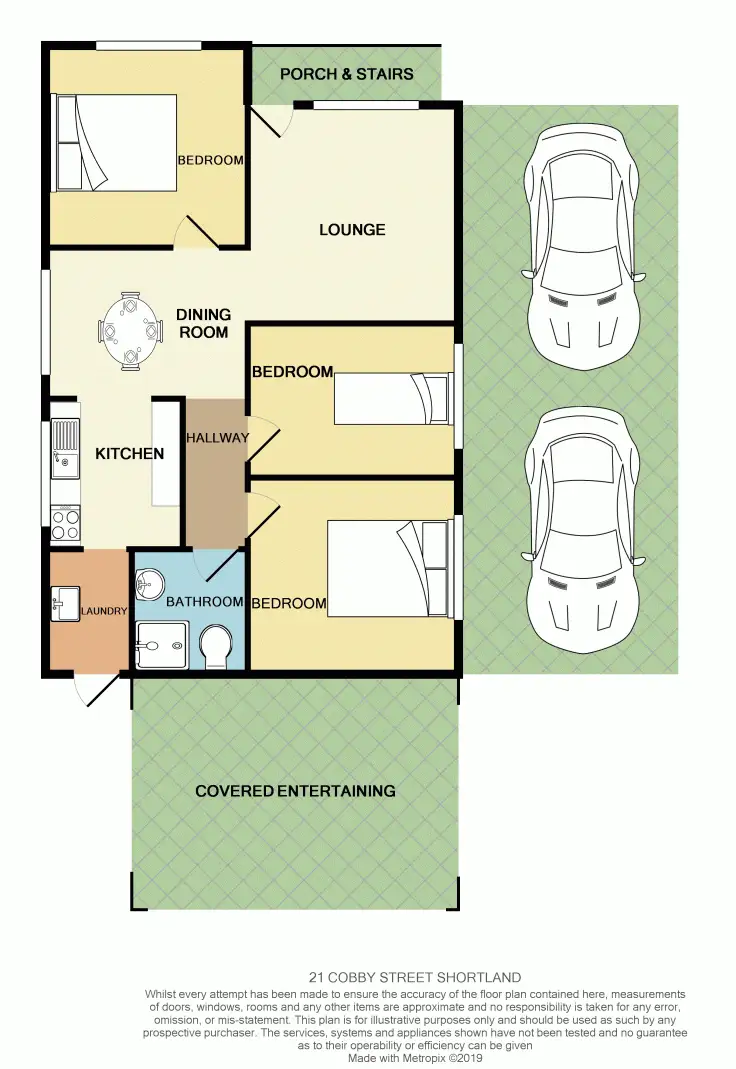 Floorplan of Homely house listing, 21 Cobby Street, Shortland NSW 2307