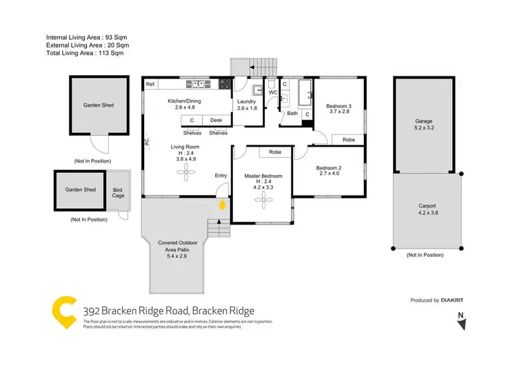 Floorplan of Homely house listing, 392 Bracken Ridge Road, Bracken Ridge QLD 4017