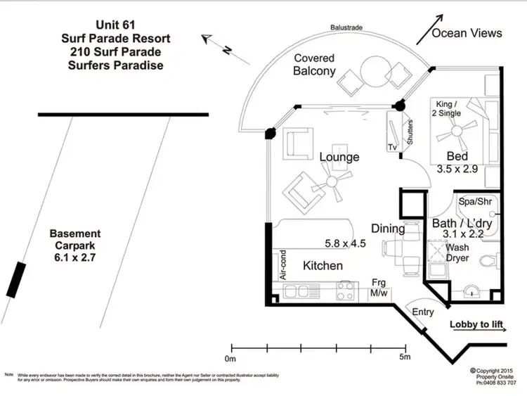 Floorplan of Homely apartment listing, 61/210-218 Surf Parade, Surfers Paradise QLD 4217