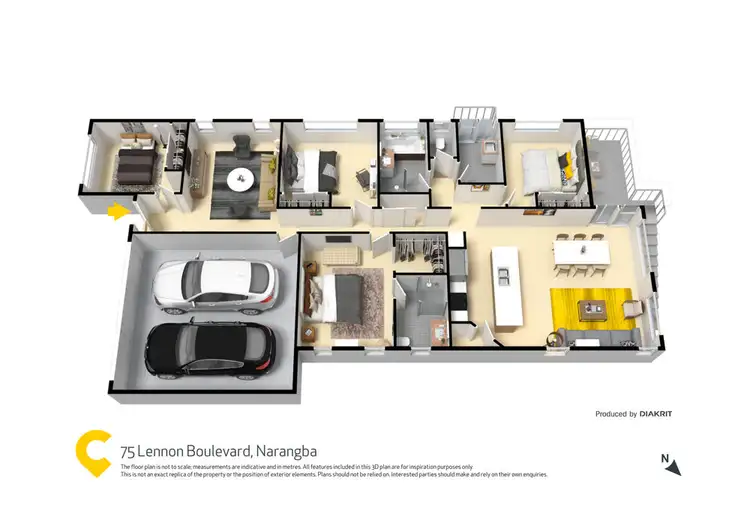 Floorplan of Homely house listing, 75 Lennon Boulevard, Narangba QLD 4504