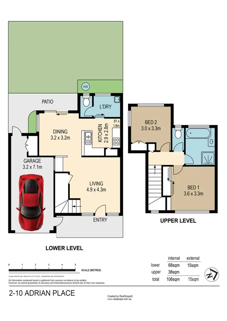 Floorplan of Homely townhouse listing, 2/10 Adrian Place, Wishart QLD 4122