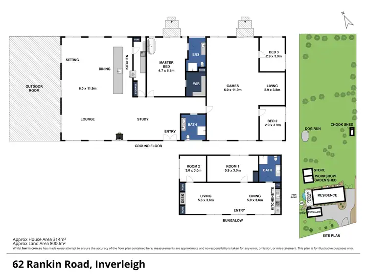 Floorplan of Homely rural property listing, 62 Rankin Road, Inverleigh VIC 3321