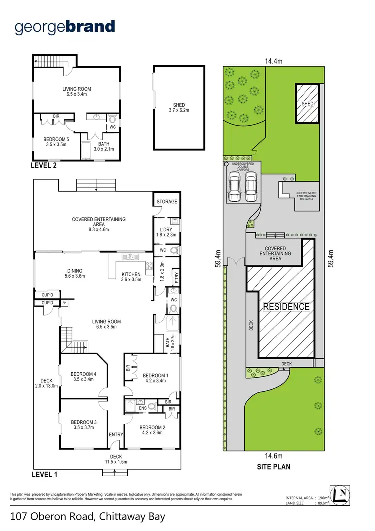 Floorplan of Homely house listing, 107 Oberon Road, Chittaway Bay NSW 2261