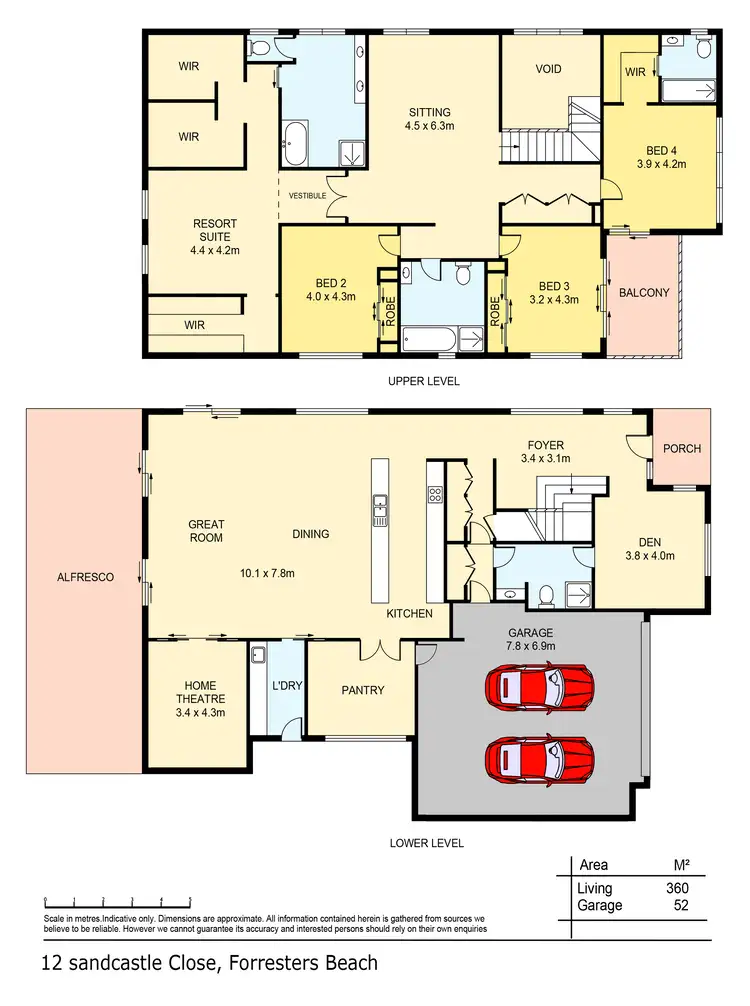 Floorplan of Homely house listing, 12 Sandcastle Close, Forresters Beach NSW 2260