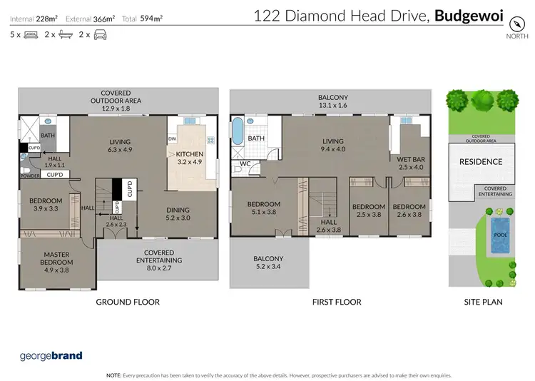 Floorplan of Homely house listing, 122 Diamond Head Drive, Budgewoi NSW 2262