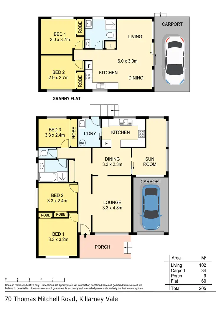 Floorplan of Homely house listing, 70 Thomas Mitchell Rd, Killarney Vale NSW 2261