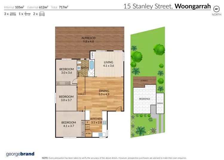 Floorplan of Homely house listing, 15 Stanley Street, Wyongah NSW 2259