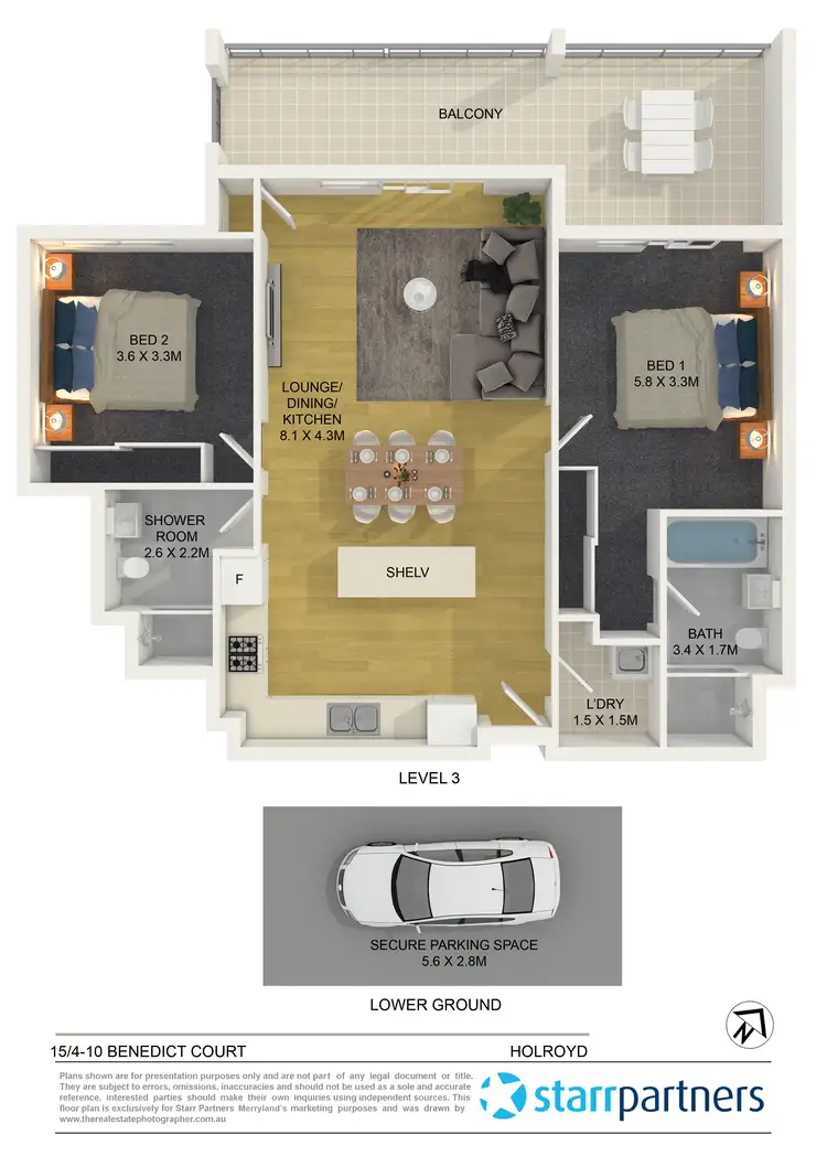 Floorplan of Homely unit listing, 15/4-10 Benedict Court, Merrylands NSW 2160