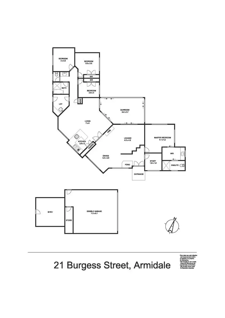 Floorplan of Homely house listing, 21 Burgess Street, Armidale NSW 2350