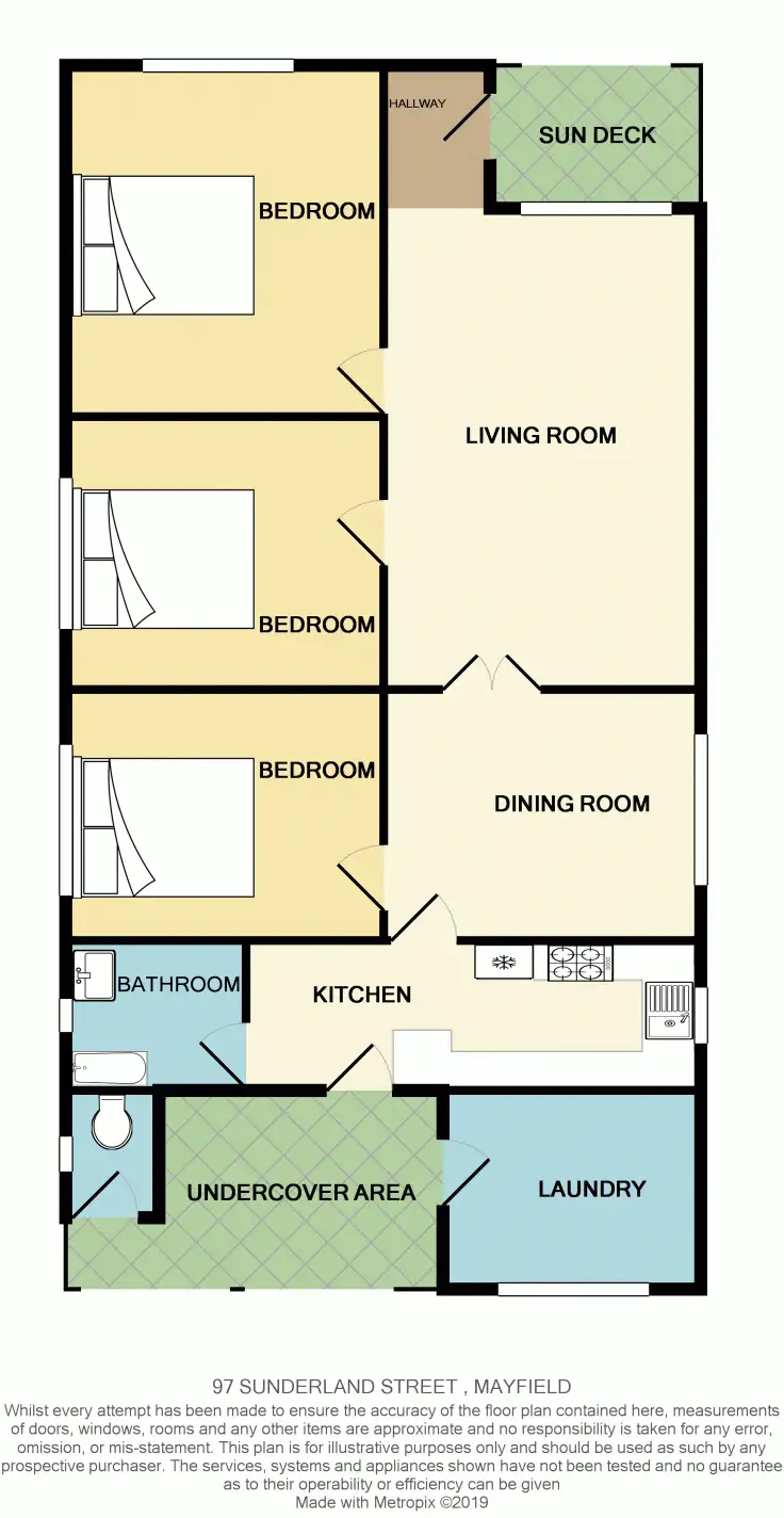 Floorplan of Homely house listing, 97 Sunderland Street, Mayfield NSW 2304