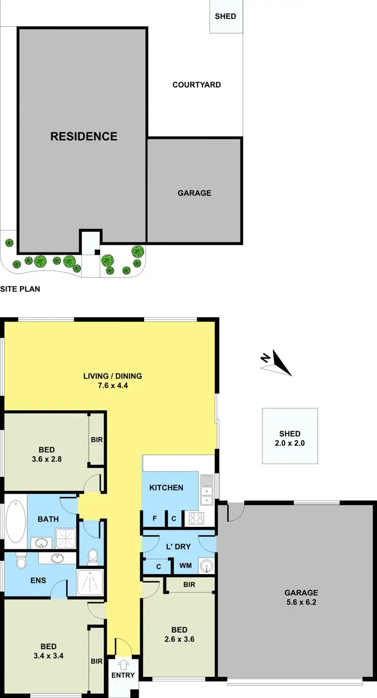 Floorplan of Homely townhouse listing, 8/43-45 Belgrave-Hallam Road, Hallam VIC 3803