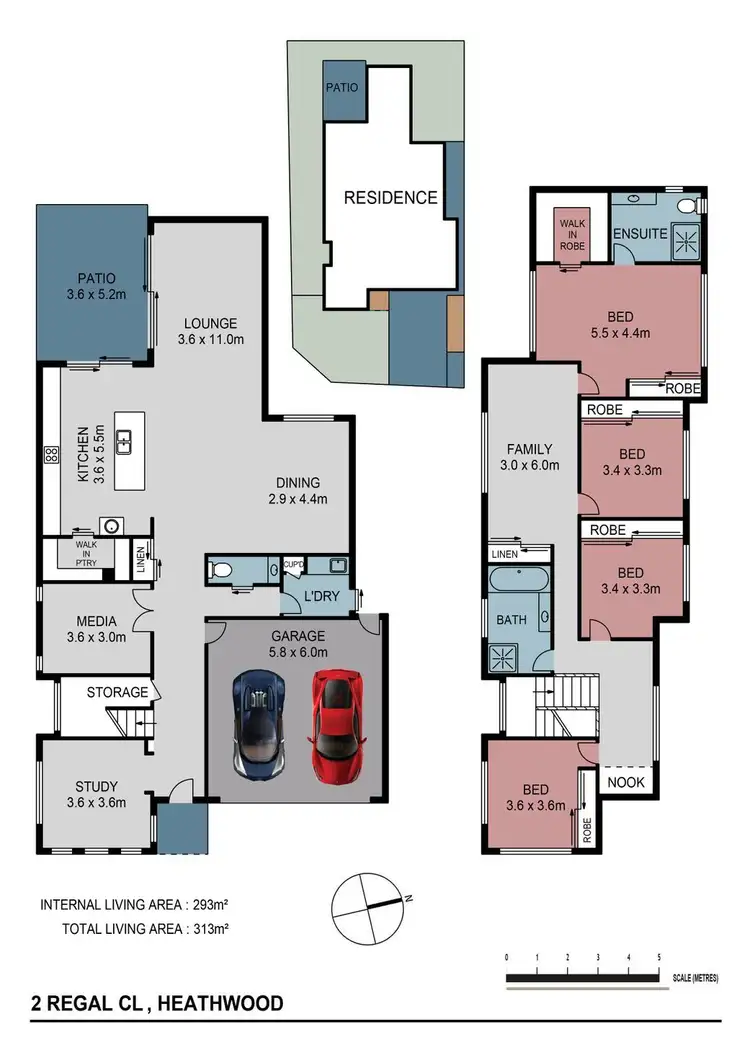 Floorplan of Homely house listing, 2 Regal Cl, Heathwood QLD 4110
