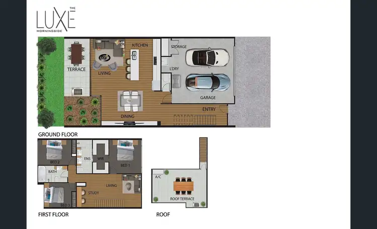 Floorplan of Homely townhouse listing, 3/69 Stephens Street, Morningside QLD 4170