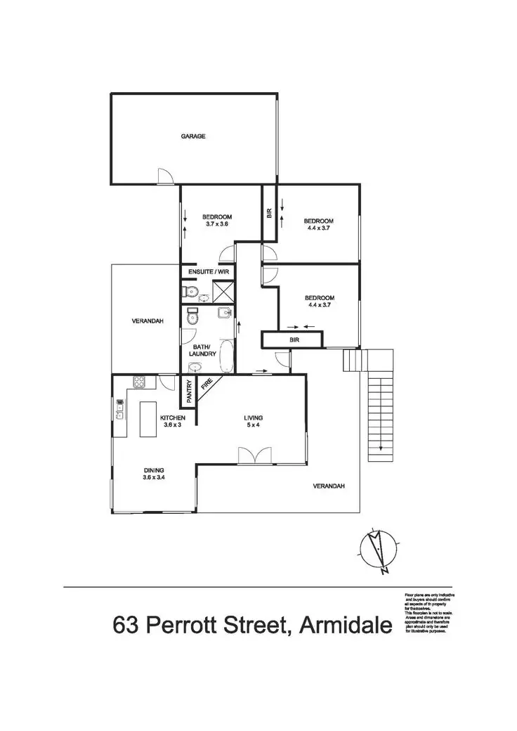 Floorplan of Homely house listing, 63 Perrott Street, Armidale NSW 2350