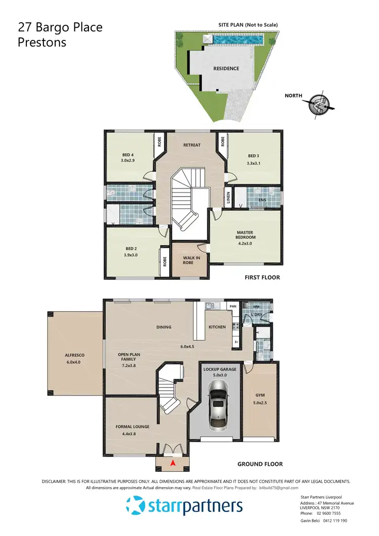 Floorplan of Homely house listing, 27 BARGO PLACE, Prestons NSW 2170