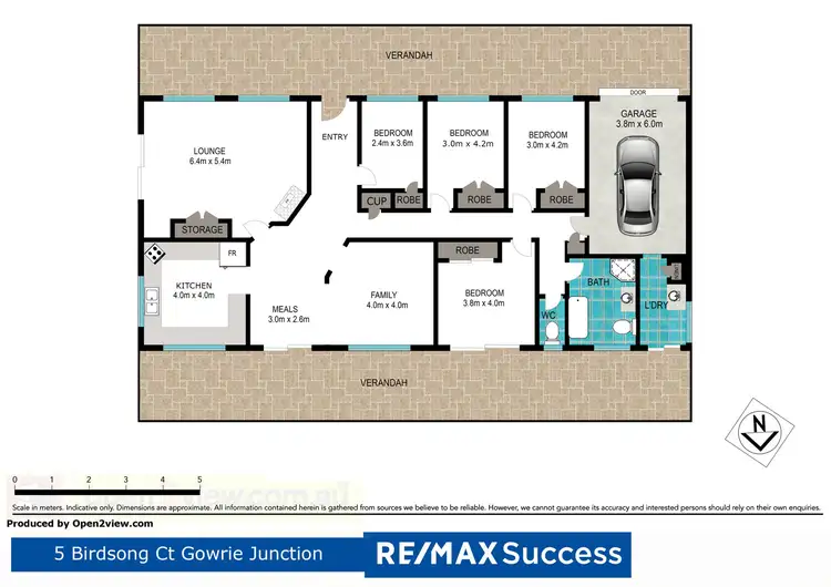Floorplan of Homely house listing, 5 Birdsong Court, Gowrie Junction QLD 4352