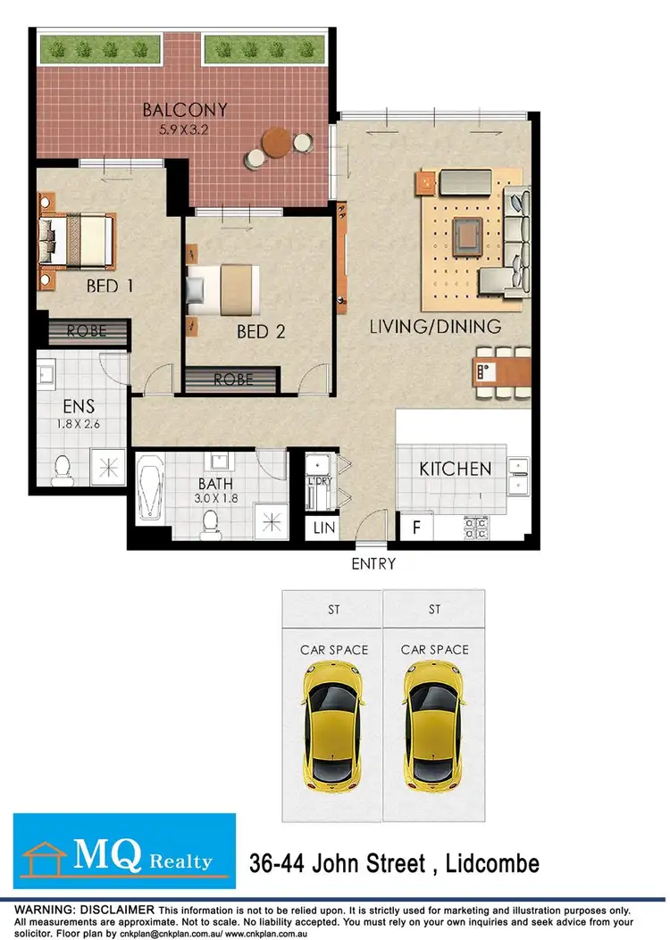 Floorplan of Homely unit listing, 705/36-44 John Street, Lidcombe NSW 2141