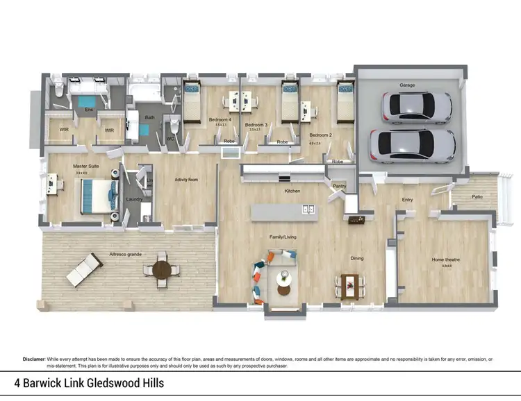 Floorplan of Homely house listing, 4 Barwick Link, Gledswood Hills NSW 2557