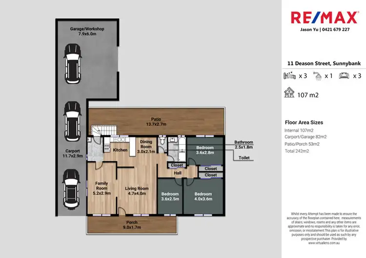 Floorplan of Homely house listing, 11 Deason Street, Sunnybank QLD 4109