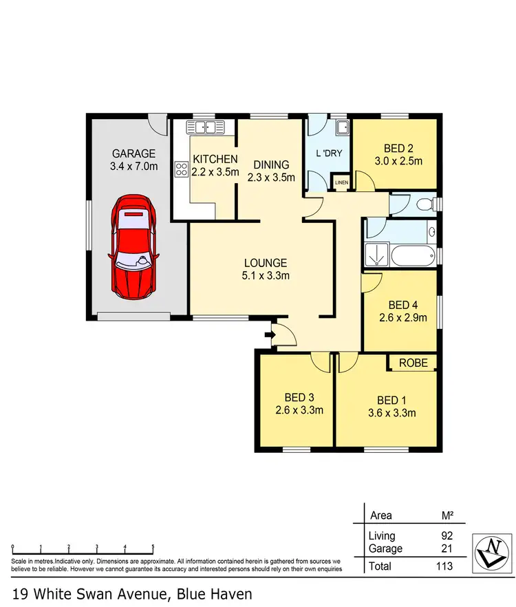 Floorplan of Homely house listing, 19 White Swan Avenue, Blue Haven NSW 2262