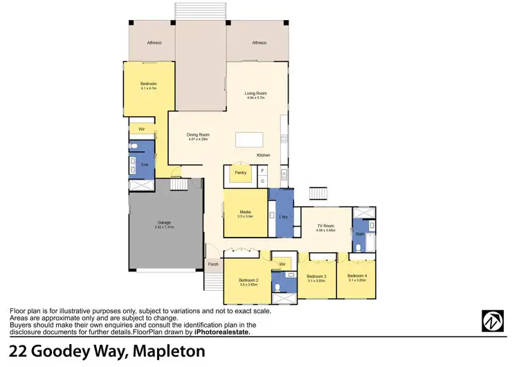 Floorplan of Homely rural property listing, 22 Goodey Way, Kureelpa QLD 4560