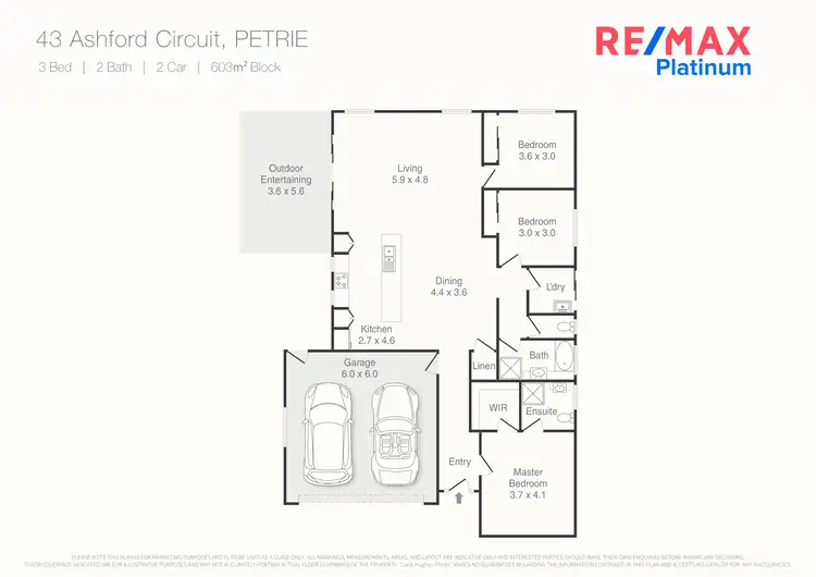 Floorplan of Homely house listing, 43 Ashford Circuit, Petrie QLD 4502